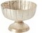 7.75" Champagne Metal Compote Bowl – Pedestal Floral Vase for Wedding Centerpieces & Home Decor-72010-61